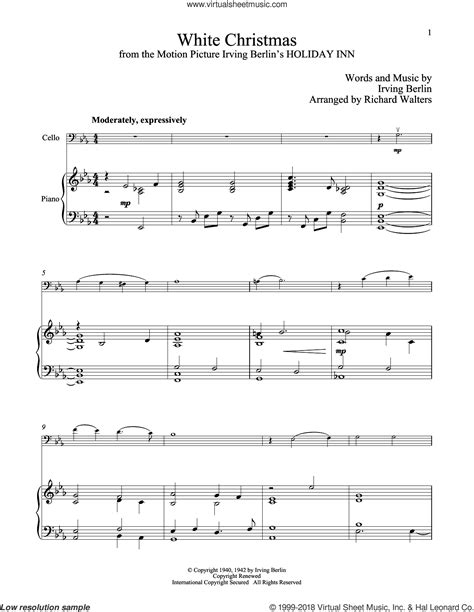 Berlin White Christmas Sheet Music For Cello And Piano Pdf