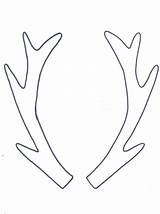 Antler Antlers Deer Hoop Headband Stencils sketch template