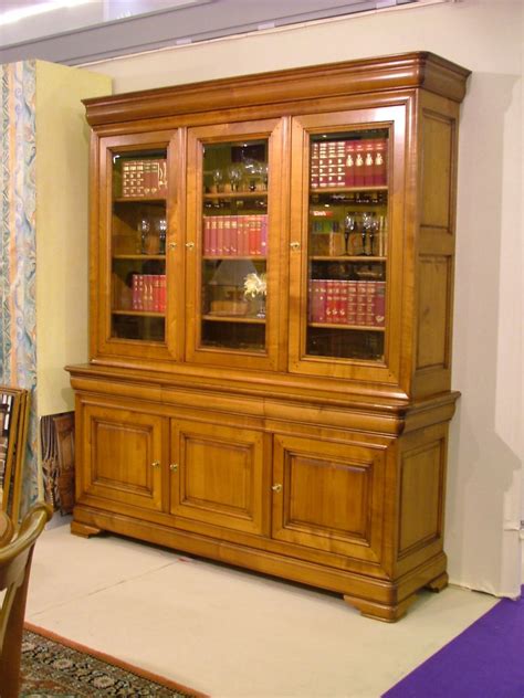 bibliotheque louis philippe en merisier de france meubles en bois massif meubles doudard