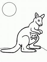 Kolorowanki Kangury Dzieci sketch template