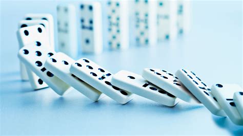 dominoes fall  fast  row topples depends  friction