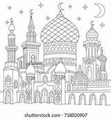 Kaaba Mosque sketch template