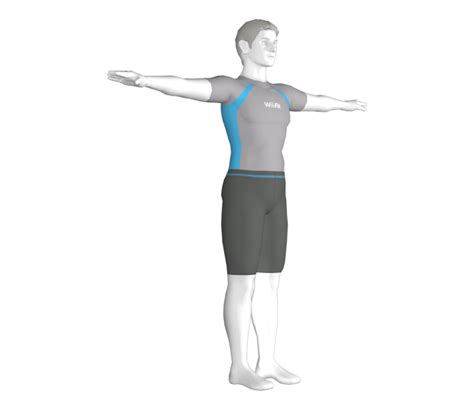 Wii Wii Fit Male Trainer The Models Resource