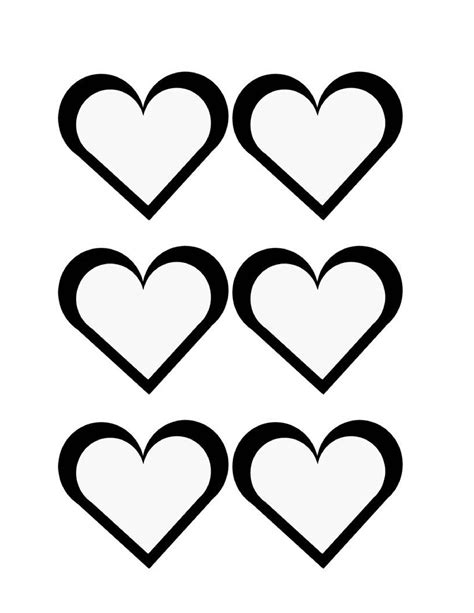 printable heart templates  usage examples