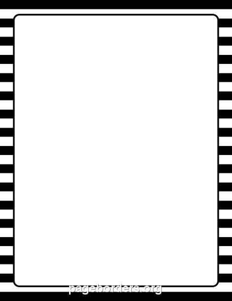 black  white striped border clip art page border  vector graphics