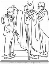 Catholic Sacrament Confirmation sketch template