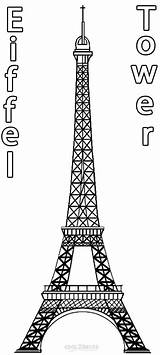 Eiffel Tower Coloring Pages Printable Kids Drawing Cool2bkids Print Sheets Color Colouring Worksheets Adult Christmas Towers Choose Board sketch template
