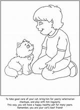 Coloring Care Pages Colouring Kids Animals Cat Pet Color Publications Dover Doverpublications Choose Board Welcome sketch template