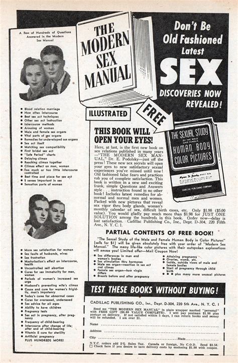 vintage sex instruction book ads no woman is safe
