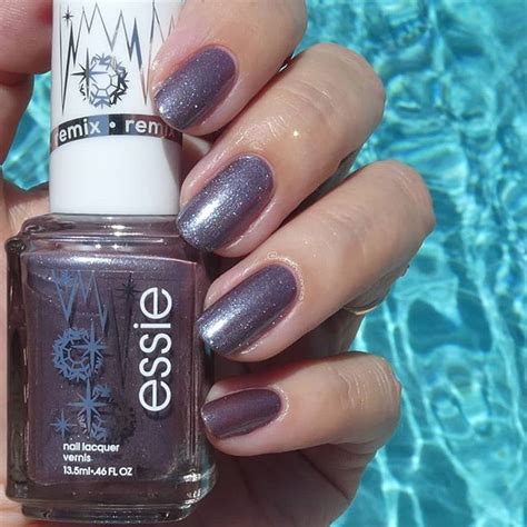 Essie Below Zero Purple Iridescent Shimmer Nail Polish In 2020