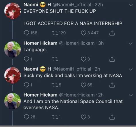 suck my d and b i work for nasa the tweet which cost an