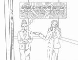 Pages Coloring Elevator Choose Board Humanoid Sketch Color sketch template