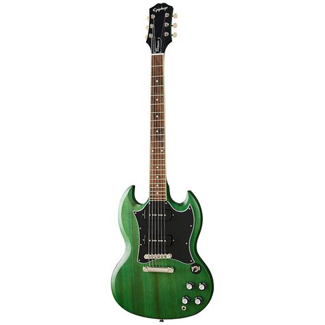 epiphone modern sg classic worn p  inverness green electric guitar
