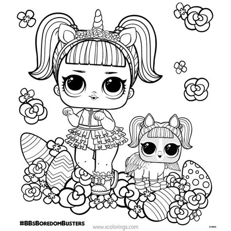 lol unicorn coloring pages doll  pet  easter unicorn coloring