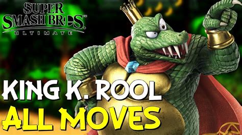 king  rool  moves damage trajectory showcase super smash bros ultimate guide youtube