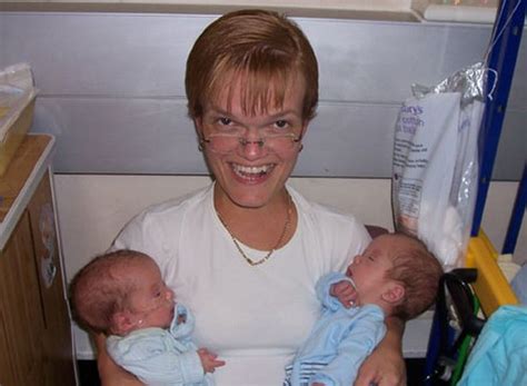 dwarf mum s joy at being first in the uk to give birth to twins who