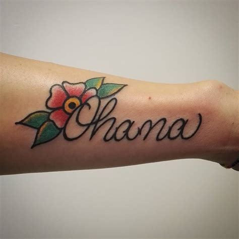 delightful ohana tattoo designs    left