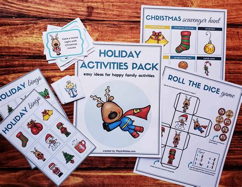 holiday activities pack easy  fun ideas    family