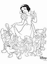 Coloring Snow Disney Pages Princess Crayola Dwarfs Printable Seven Kids Print La Princesses Cartoon Sheets Adult Adults Easy Favorites sketch template