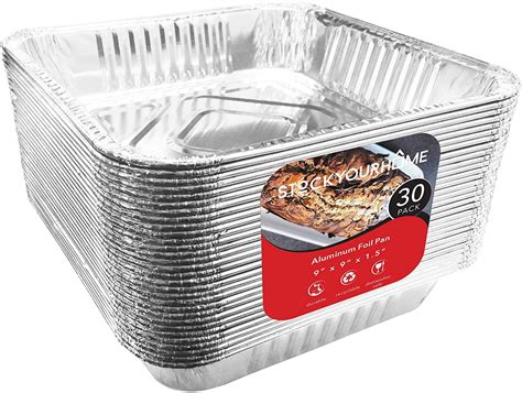 stock  home aluminum foil pans  sqaure baking pans pack