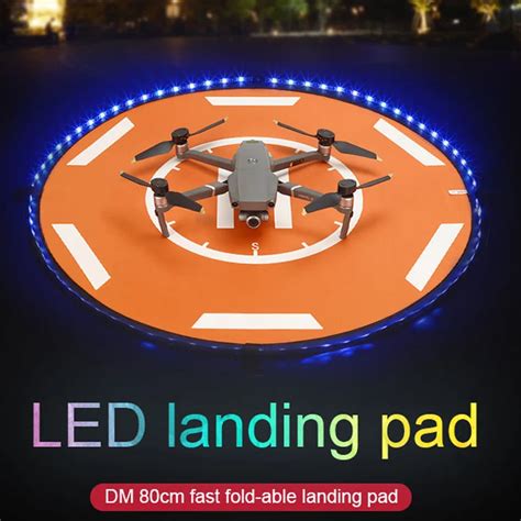 dji mavic  mini pro air led landing pad cm  led lights portable foldable landing pad