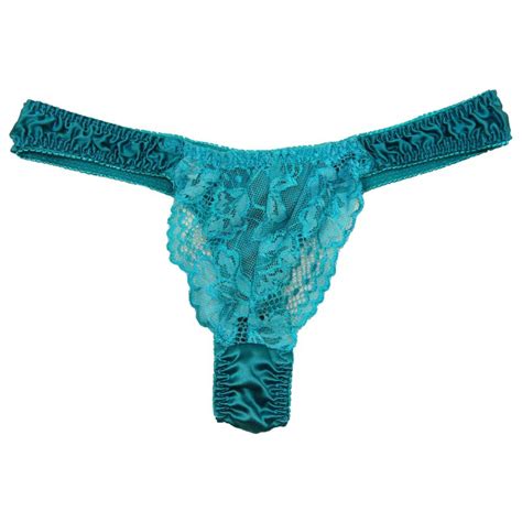 women s pure silk lace thong 4 pairs in one pack paradise silk