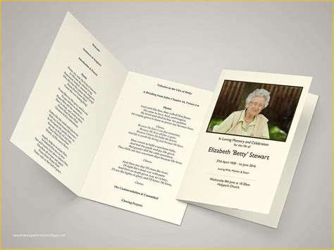 funeral order  service template   funeral order  service