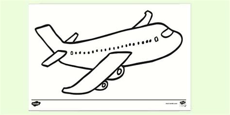 aeroplane colouring page colouring sheets twinkl