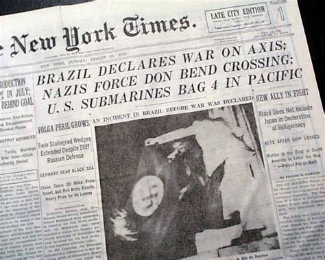 Brazil Declares War On Germany