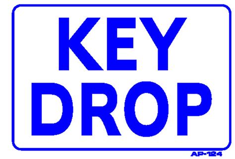 sign key drop    emissions depot