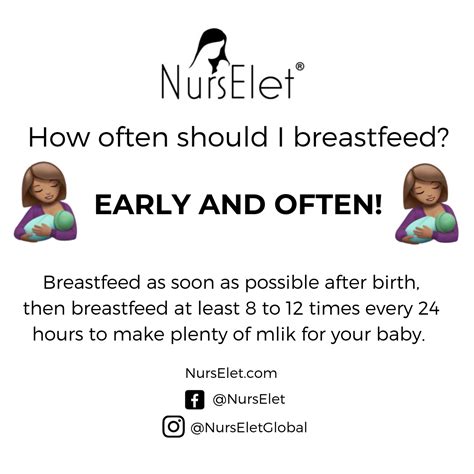 Breastfeed As Soon As Possible After Birth Then