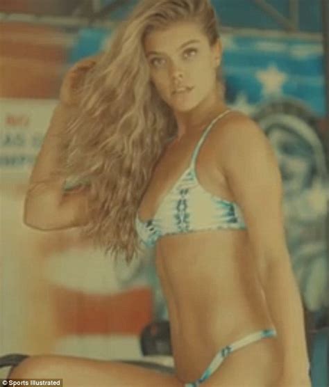 leonardo dicaprio s girlfriend nina agdal in a saucy swimwear for sports illustrated daily