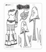 Stamps Dylusions Stamp Reaveley Dyan Joann Colouring sketch template