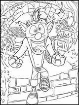 Bandicoot Colouring sketch template