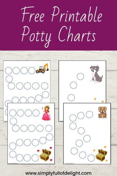 grab   printable potty charts today  potty training  tiny