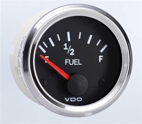 vdo vision chrome fuel gauge   vdo vdo vision gauges vehicle controls