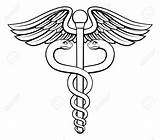 Caduceus Drawing Drawings Symbols Easy Graphicriver Getdrawings sketch template