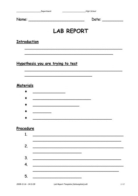 ideal science lab report  grade    feasibility