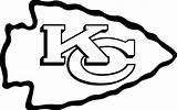 Chiefs Kansas Nfl City Coloring Pages Arrowhead Stencil Logo Svg Clipart Football Kids Logos Printable Kc Vector Clip Cliparts Color sketch template