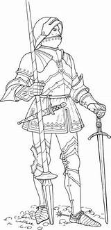 Coloring Pages Knight Swords Medieval Two Printable Sword Knights Kolorowanka Soldiers Armor Supercoloring Rycerz Meta Do Drawing Select Category Rycerze sketch template