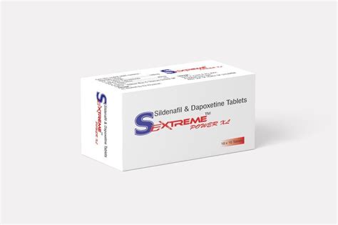 sextreme power xl sildenafil 100mg and dapoxetine 60mg at rs 199 box
