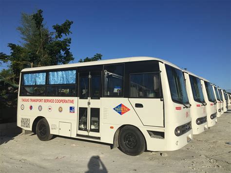 hino turns   modern jeepney units  taguig transport groups