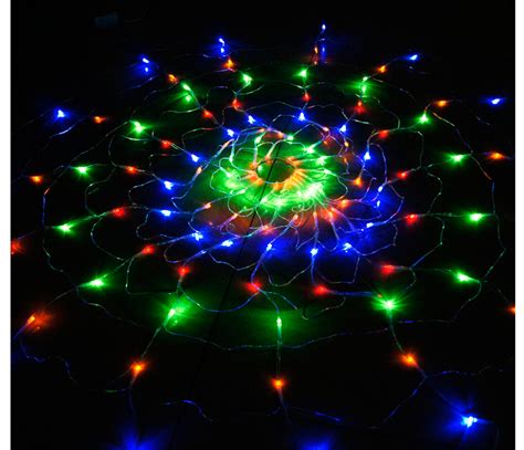 110v 220v colorful rgb spider led net light with 120 led christmas lights party wedding led