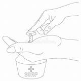 Sanitizer Disinfectant Soap sketch template