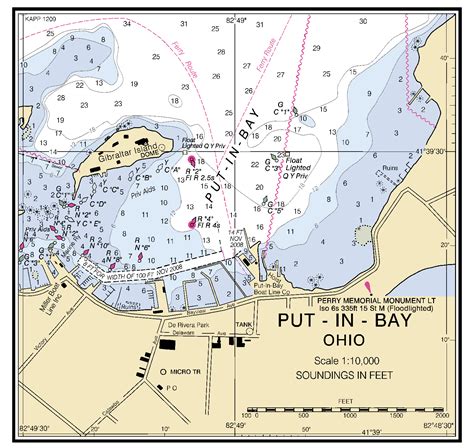 put  bay ohio map maps  source