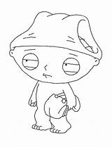 Guy Family Coloring Pages Stewie Printable Kids sketch template