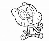 Gumball Coloring Pages Watterson Machine Amazing Pice Cliparts Drawing Anais Print Tv Getdrawings Getcolorings Template Clip Color Colo Avondale Style sketch template