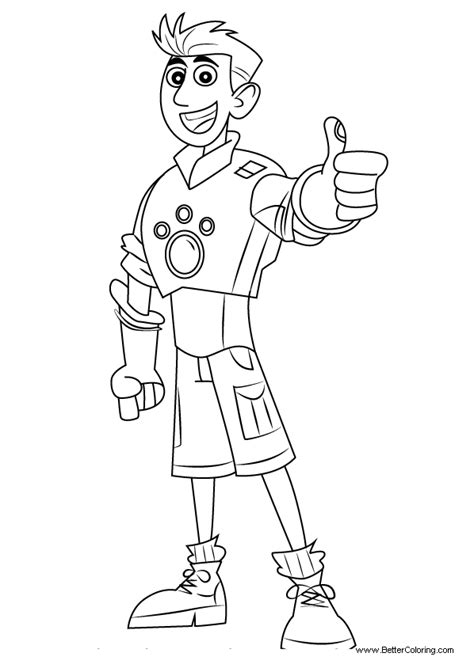wild kratts coloring pages chris kratt  printable coloring pages