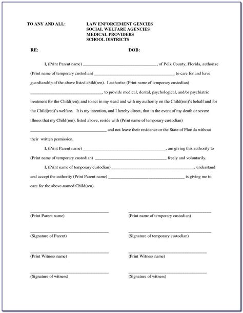 joint custody agreement template ontario