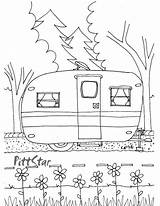 Instant Happy Wohnwagen Campers Kleurplaten Caravan Theguidetotowing sketch template